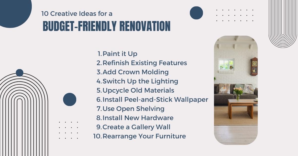 10 Creative Ideas for a Budget-Friendly Renovation